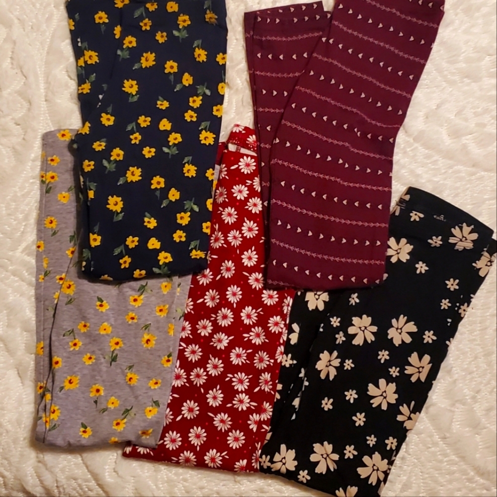 5 Pair Old Navy Leggings Size 8